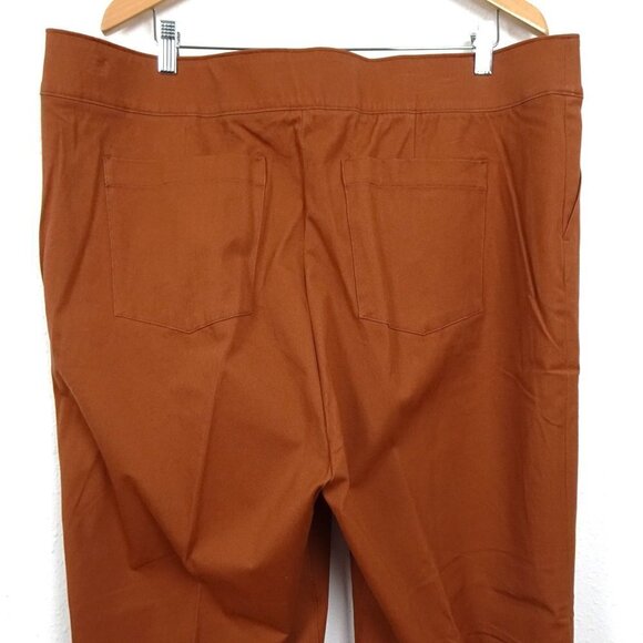 SPANX On the Go Ankle Slim Straight Pants Women's Plus Size 3X Brown Orange - Picture 5 of 11